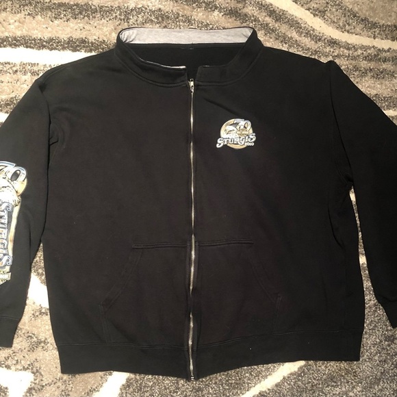 Sturgis Harley Davidson 70th anniversary full zip sweater sz  large - Picture 2 of 4